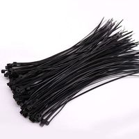 Cable ties black Cable ties Plastic zip ties 8 inch Nylon zip ties 500 per pack Environmentally friendly Industrial quality Uses 3 latches for stronger locks With 50 Pounds Tensile Strength