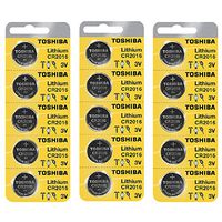 Toshiba CR2016 Battery 3V Lithium Coin Cell (15 Batteries)