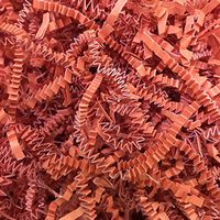Black Cat Avenue 1/2 LB Orange Crinkle Cut Paper Shred Filler for Gift Wrap and Basket Filler