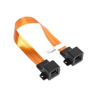 NETmate NM-WF05B Window Frame Type Ethernet Jumper Cable (Length Selectable) (1.5ft)