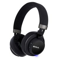 Soul Impact OE Wireless Bluetooth Over-Ear Headphones, Stereo Bass w/Clarity of mids & Highs, Lightweight, Foldable and Carrying Bag (Black)