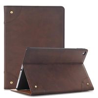 iPad Mini 2019 Case with Stand, elecfan Lightweight PU Leather Flip Case with Card Slots Book Style Folio Case Smart Auto Wake/Sleep Case for 2019 Release iPad Mini 5 7.9 Inch, Dark Brown