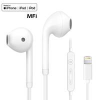 Lighting Earbuds, Popa in-Ear Headphones Earphones with Microphone and Remote, MFi Certified, Compatible with iPhone 11 Pro Max/X/XS/XS MAX/XR/8/8P/7/7P/iPad Pro/iPad Air/iPad Mini/iPod