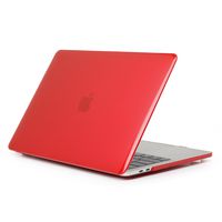 Jennyfly Cover for MacBook Air 11.6 inch, Anti-Scratch MacBook Protective Case Smooth Plastic Hard Case Ultra-Slim Protective Cover Compatible with MacBook Air 11.6 inch Model A1370 or A1465 - Red