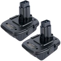 Elefly 2 Pack 20V DCA1820 Battery Adapter for Dewalt 18 Volt Tools, Convert Dewalt 20V Lithium Battery DCB200 DCB205 for Dewalt 18V NiCad & NiMh DC9096 DW9096 DC9098 DC9099 DW9099 Battery Tools