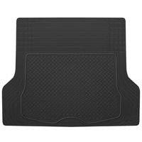 BDK MT-785-BK Black Heavy Duty Cargo Floor Mat-All Weather Trunk Protection, Trimmable to Fit & Durable HD Rubber
