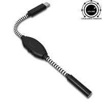 USB Type C Audio Headphone Adapter Cable, DISDIM Nylon USB-C to 3.5mm Aux Microphone Stereo with Adjust Volume Button Cord Compatible with Pixel 3/3 /2 /XL, iPad Pro 2018,Moto Z, HTC U, MacBook Pro