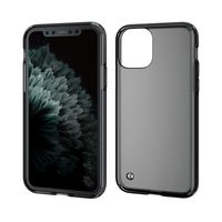 ELECOM-Japan Brand- Premium Hybrid Case/Compatible with iPhone 11 Pro/Transparent/Full Protection/Slim Black PM-A19BHVCBK