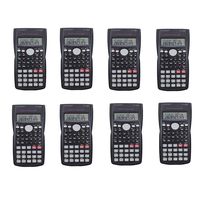 Pack 8 pcs Scientific Calculator,Double Lines Display Engineering Scientific Calculator with Slide Off Case(8pcs)