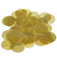 25 Beamer Premium Brass Screens 0.625" (5/8") Inch Size + Limited Edition Beamer Smoke Sticker…