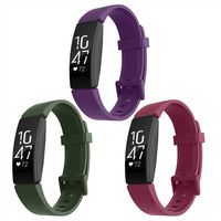 Recoppa Compatible with Fitbit Inspire HR Bands, Adjustable Sports Soft Replacement Wristbands Compatible with Fitbit Inspire/Inspire HR/Ace2 for Women Men Small Large