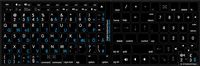 MAC ENGLISH-GERMAN KEYBOARD STICKERS BLACK BACKGROUND