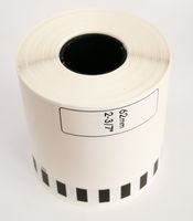 Compatible DK2113 Black on Clear Continuous Length Film Tape (4 Rolls + 1 Reusable Cartridge)