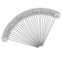 50pcs DIY Heart Ring Loop Star Shape Craft New Wire Clip Card Note Photo Memo Holder Metal Clamp Clay Cake Accessories Decor (Ring loop)