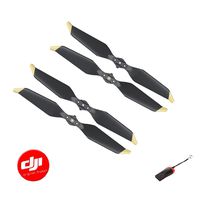 DJI Genuine Mavic Low-Noise Quick-Release Propellers Golden(8331) 2 Pairs, with Luckybird USB Reader