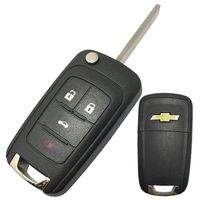 Horande Folding Replacement Entry Keyless Remote Control Key Fob Shell Case for GM Chevrolet 2010 2011 2012 2013 2014 Chevy Camaro Cruze Malibu Sonic