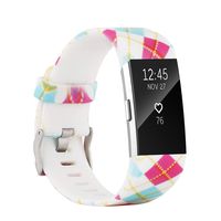 honecumi Colorful Watch Band Replacement for Fitbit Charge 2 Wrist Strap for Men & Women Quick Release Strap Band Compatible with Fitbit Charge 2 Smart Watch-Small Size -Yellow line