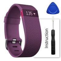 ACBEE For Fitbit Charge Hr Band,Contains instructions,Perfect Charge Hr Band, Make Your Fitbit Charge Hr New Look(Purple, Large)