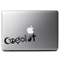 Coexist Religion Peace Vinyl Sticker Laptop iPhone Cell Decal