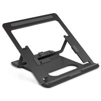 Adjustable Portable Folding Laptop Stand for Desk,Compatible with Mac Book air,MacBook pro 11~15.6 inch,ipad Mini,ipad air,ipad pro, 7~14 inch (Gray)