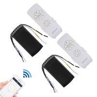QIACHIP Universal WiFi Ceiling Fan Remote Control Kit Timing Wireless Control with Amazon Alexa (2 Packs)