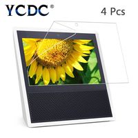 YCDC Amazon Echo Show Protector Premium Screen Guard Film, HD Anti-Scratch Shield Cover 8" Full, Precise Camera Cut X4