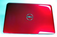 NEW Genuine OEM Dell Inspiron MINI 10 1012 Laptop 10.1 Inch Red LCD Visual Interactive Rear Back Cover Top Monitor Panel Case Lid Assembly W/Antenna 8453V Inspirion Insprion Housing Case Casing Enclosure