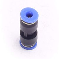 DEVMO 5PCS 4mm to 4mm Tube Air Pneumatic Push in Straight Gas Fittings Plastic Quick Connectors Fitting