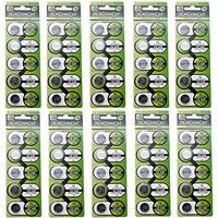 eCoreCell (50pcs) CR1620 5009LC 3V 3 Volt Lithium Single Use Non-Rechargeable Button Coin Cell Battery
