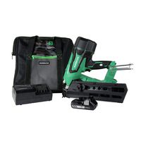 Metabo HPT Cordless Framing Nailer Kit, 18V, Brushless Motor, 2" Up To 3-1/2" Framing Nails, Compact 3.0 Ah Lithium Ion Battery, Lifetime Tool Warranty (NR1890DR)
