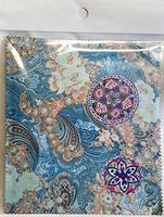 Melbert Microfiber Cleaning Cloth, Made in The USA, Abstract with Paisley & Kaleidoscope Designs