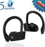Bluetooth Headset, HD Stereo IPX5 Lightweight Waterproof Headphones with Microphone HD Sound and Deep Bass Motion for iOS Airpods PC Android Tablet
