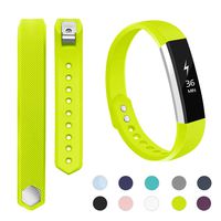 POY Compatible Bands Replacement for Fitbit Alta/Fitbit Alta HR, Adjustable Sport Wristbands for Women Men, Large Fluorescent Green