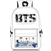 NUOFENG Kpop BTS Backpack Bangtan Boys Starry Sky Satchel Schoolbag Casual Daypack Laptop Bags (H06)