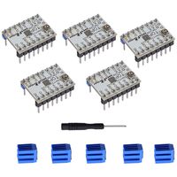 TMC2208 V1.2 3D Printer Stepper Motor Driver Module, YOTINO with Heat Sink Screwdriver for 3D Printer Mother Boards Reprap MKS Prusa