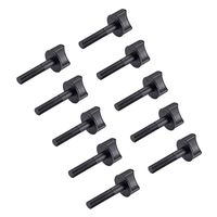 uxcell M6 x 20mm Thumb Screw Bolt 30mm Rod Hand Driven Spade Nylon Plastic Screws Metric Partial Thread for RC Model Aircraft 10 Pcs
