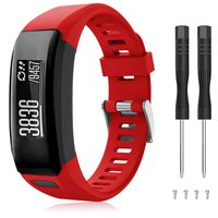 Younsea Compatible Garmin Vivosmart HR Watch Band, Accessories Adjustable Soft Silicone Replacement Wrist Watch Strap Designed for Garmin Vivosmart HR Smart Sport Watch(NO for Vivosmart HR+) (A)