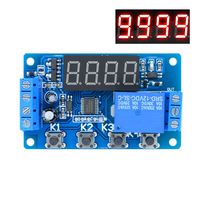 Aideepen 12V Timer Delay Relay, Digital LED Display Programmable Multi-Function Trigger Time Circuit Control Cycle Switch PLC Module for Motor etc