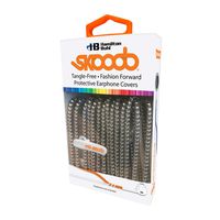Skooob Tangle Free Earbud Covers - Knot Free Cable Protector - Stylish Earphone Covers (Silver)