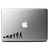 Theory of Evolution Darwain Ape Human Vinyl Sticker Laptop iPhone Cell Decal