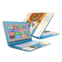 MightySkins Skin Compatible with HP Stream 14" (2016) - Sunflower DNA | Protective, Durable, and Unique Vinyl Decal wrap Cover | Easy to Apply, Remove, and Change Styles | Made in The USA