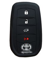 Rpkey Silicone Keyless Entry Remote Control Key Fob Cover Case protector For 4 button Toyota Crown Fortuner Highlander RAV4 Land Cruiser Mirai