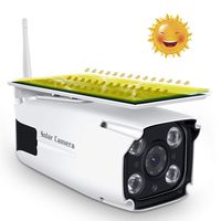 Solar Powered Security Camera, Wireless WiFi 1080P 2MP HD Outdoot Low Power Bullet Camera with IP67 Waterproof, PIR Motion Sensor, Dual Light Source, 1 Extension line, Built-in SD Slot