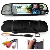 iMeshbean 4.3" Car TFT LCD Mirror Monitor for Reverse Car Rear View Backup Camera Parking