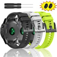 ZEROFIRE Bands for Garmin Fenix 5 and Fenix 5 Plus Watch Strap Replacement Silicone Band Compatible with Forerunner 935, 945, Approach S60, Quatix 5 Smartwatch, Including Anti-dust Plug - 3 Pcs