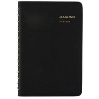 AT-A-GLANCE 2018-2019 Academic Year Daily Appointment Book/Planner, Small, 4-7/8 x 8, Black (7080705)