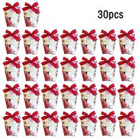 ZFRANC 30pcs Candy Box Birthday Baby Shower Gift Boxes Sugar Case Wedding Favors Candy Bag with Ribbons for Party