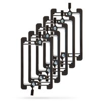 Buyer's Point Single Gang Low Voltage Mounting Bracket Device [UL Listed] (1 Gang, 5 Pack), for Telephone Wires, Network Cables, HDMI, Coaxial, Speaker Cables (5)