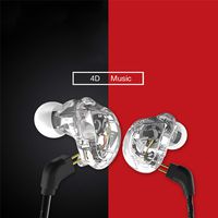 VK1 Headphones 4 Driver in Ear Earphone 4 Dynamic Armature Earbuds Noise Cancelling HiFi Bass Sports Headset