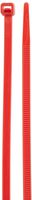Morris Products 20631 Colored Nylon Cable Ties, Red, 11" Length, 0.187" Width, 50lbs Tensile Strength, 3.19" Max Bundle Diameter (Pack of 100)